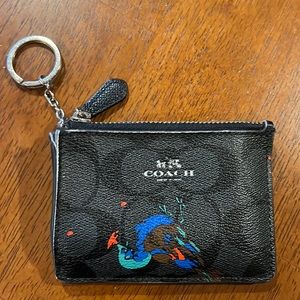 Coach Mini Skinny ID case with key chain